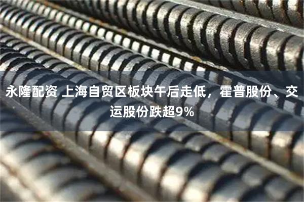 永隆配资 上海自贸区板块午后走低，霍普股份、交运股份跌超9%